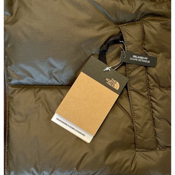 🆕THE NORTH FACE Women 96 Retro Nuptse Jacket Green Brown 700 Down Size XL NWT - Picture 15 of 16